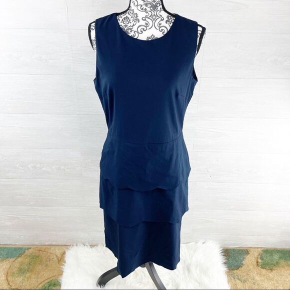 J. McLaughlin Tiered Scalloped Midi Dress - Picture 2 of 9